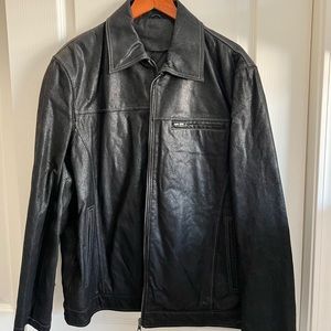 Mens Italian leather jacket